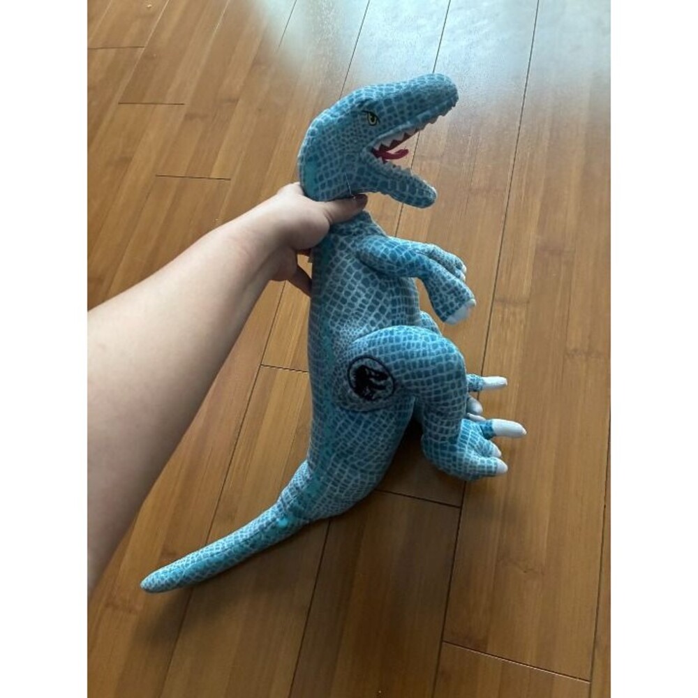 Jurassic World Park Blue T-Rex Velociraptor Dinosaur Plush Stuffed Animal